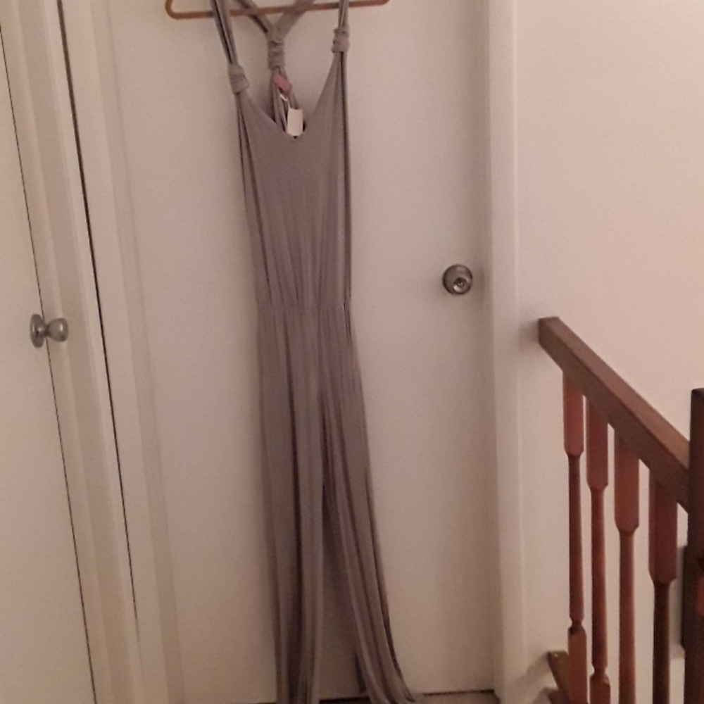 Gray Jumpsuit (brand new) (fits like a M)